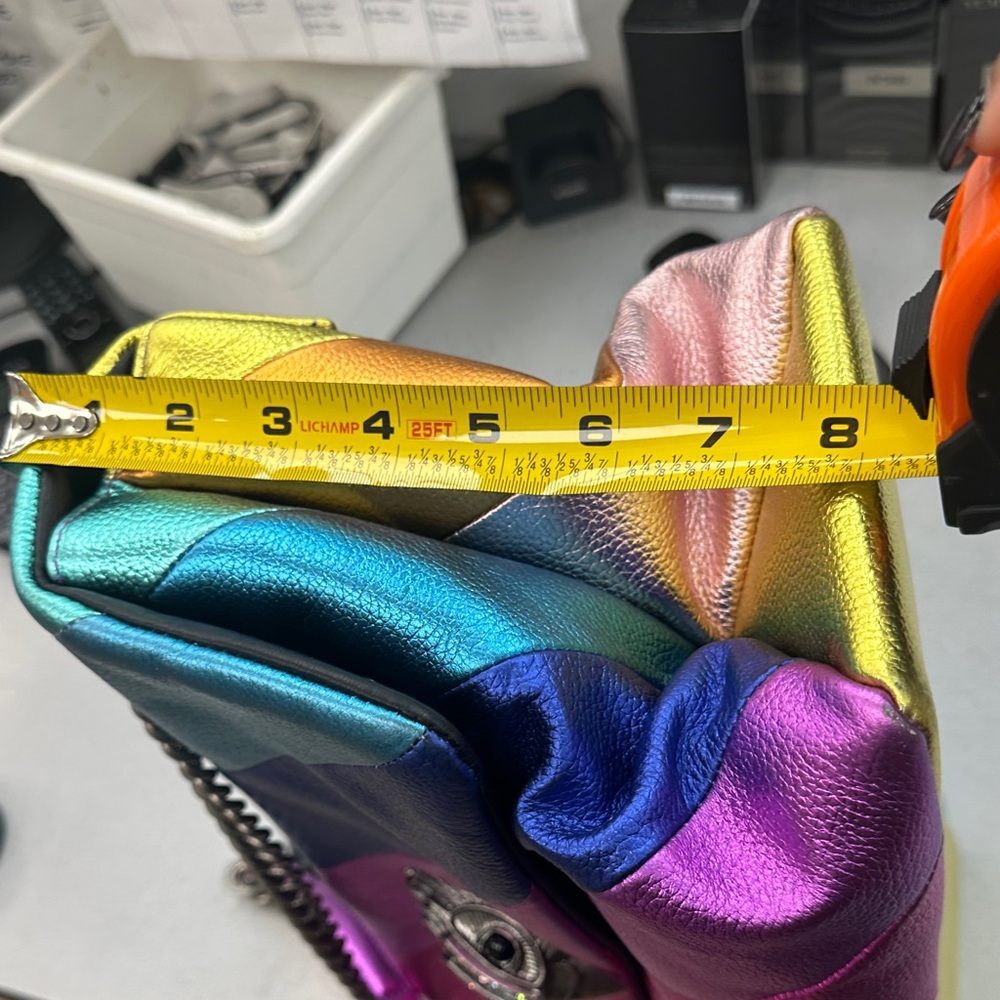 Kurt Geiger Rainbow Striped Shoulder Bag - Picture 9 of 9